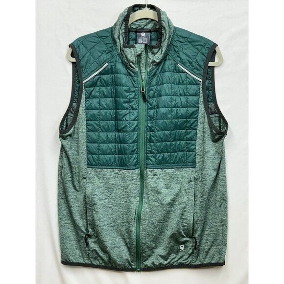 Little Donkey Andy‎ Men's M Softshell Quilted Vest, Windproof Sleeveless Green - Picture 1 of 8